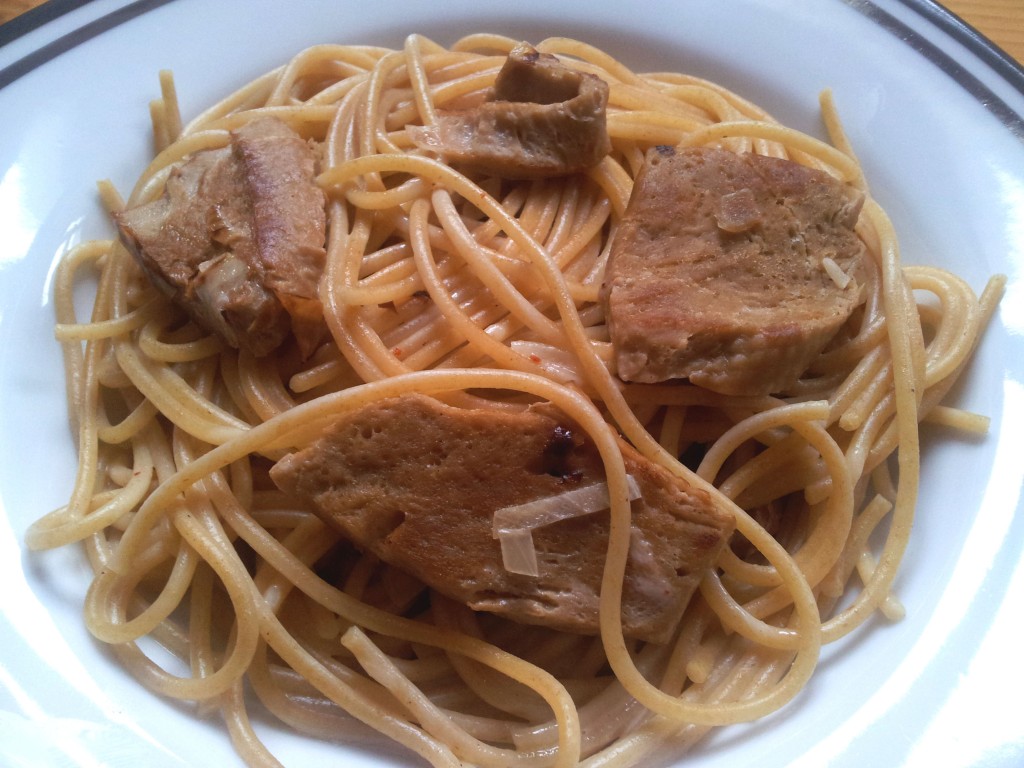 Spaghetti Mit Mock Chicken In Kokosso E Claudi S Vegan World