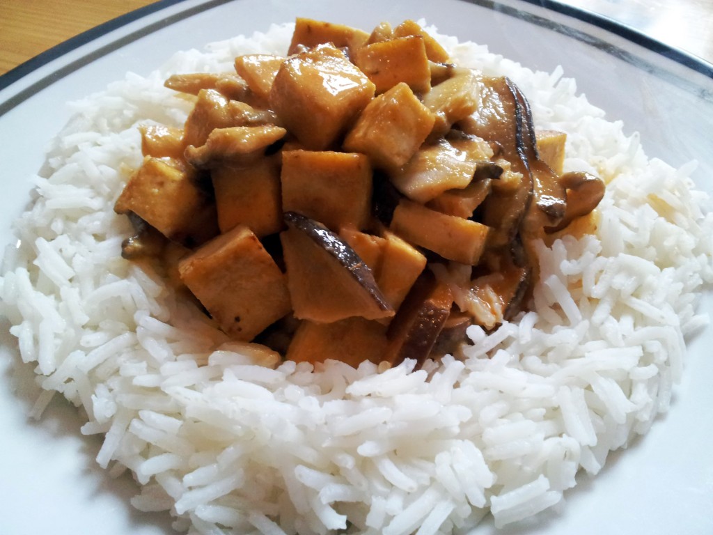 Tofu Curry Pfanne Mit Basmatireis Claudi S Vegan World